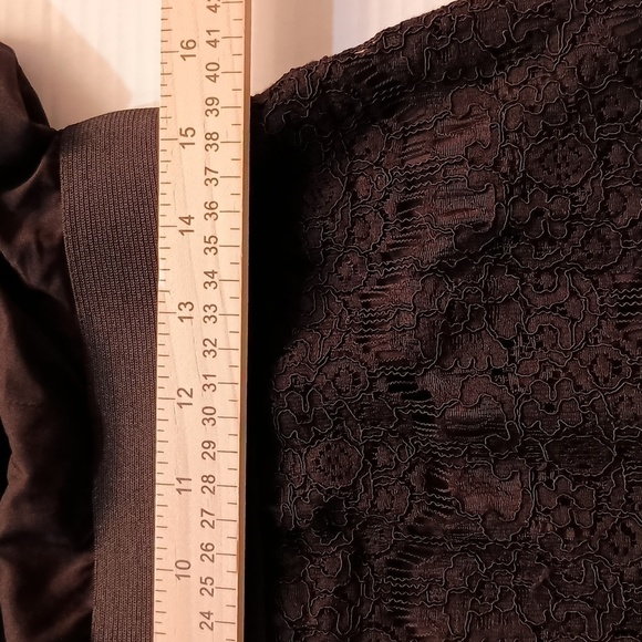 Anne Klein Women's Black Sleevless Lace Cocktail Dress - Picture 10 of 10